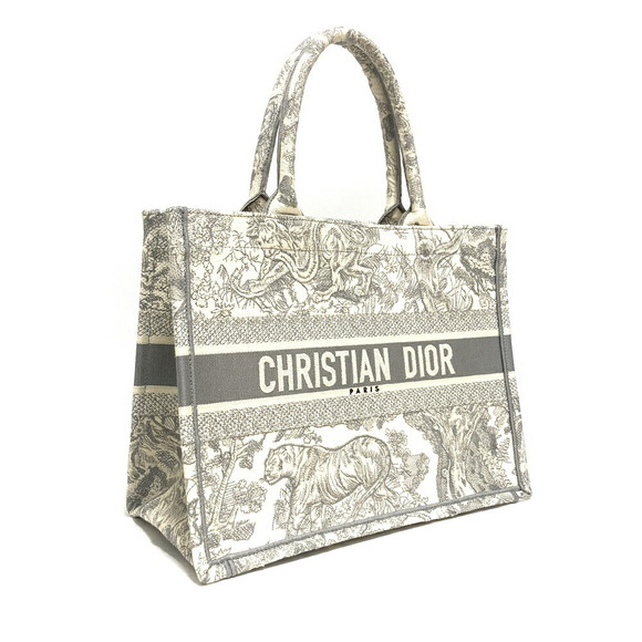 Dior  White Book Jouy Christian de Bag Tote Toile - Picture 1 of 9